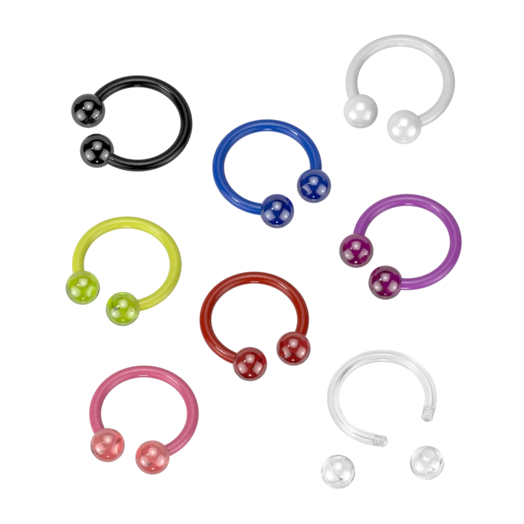 Kolczyk Podkowa Bioflex do Septum Helix Smiley Daith 1.2 8mm 3mm