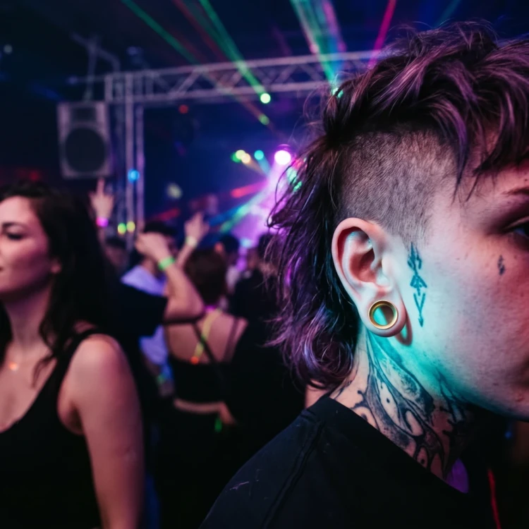 Tunel 3mm Pozłacany piercing do uszu.webp