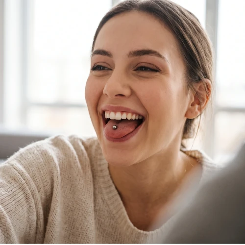 Kolczyk do JĘZYKA piercing stal chirurgiczna