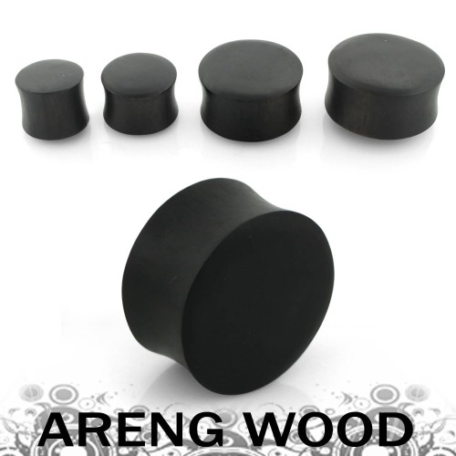 plug czarny 10mm 12mm organiczny z drewna 