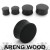 plug czarny 10mm 12mm organiczny z drewna 