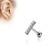 srebrny Kolczyk do ucha chrząstki helix tragus piercing przekłuwanie olsztyn