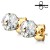 bling shape kolczyk męski do ucha  złoty stal chirurgiczna 316l sklep z biżuteria olsztyn
