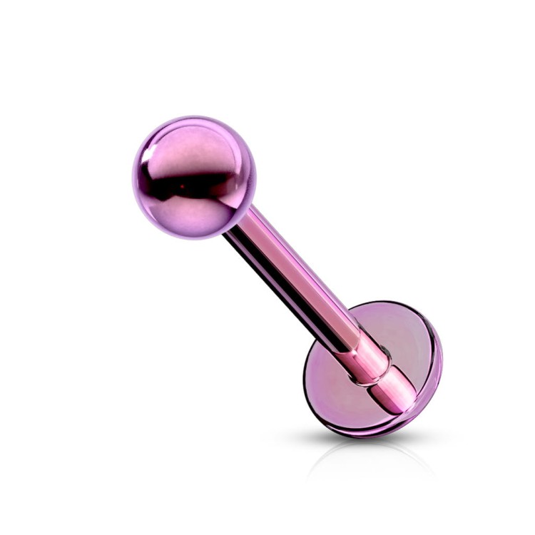 fioletowy kolczyk do wargi tragus chrząstki w uchu piercing sklep olsztyn