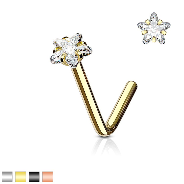 Nostril Kolczyk do nosa stal chirurgiczna 316L sklep piercing