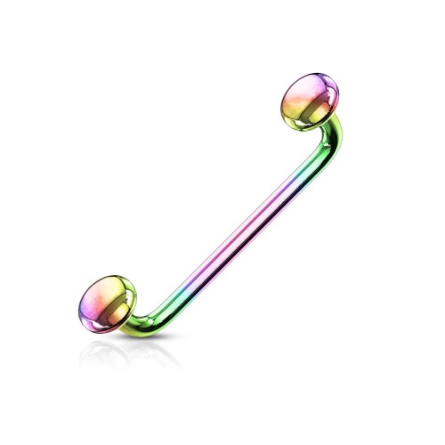 Surface bar 1.2mm snake eye w języku cienki piercing kolczyk do ciała przekłucia powierzchownego podskórne karku przekłuwanie olsztyn