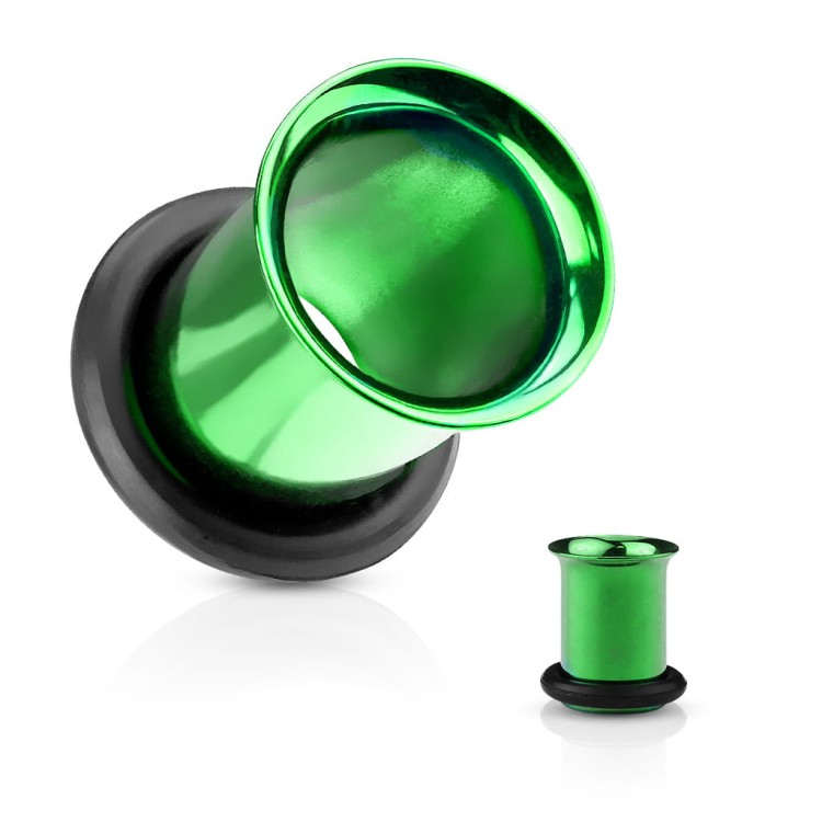 8mm tunel zielony z gumką do ucha piercing sklep olsztyn