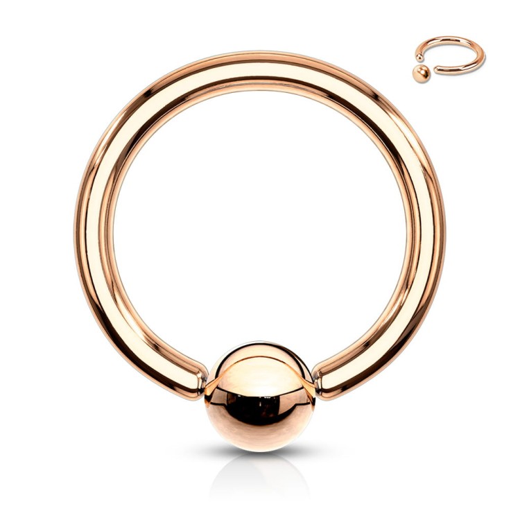 różowe złoto kółko do ucha nosa nostril helix tragus septum stal chirurgiczna sklep z biżuterią olsztyn