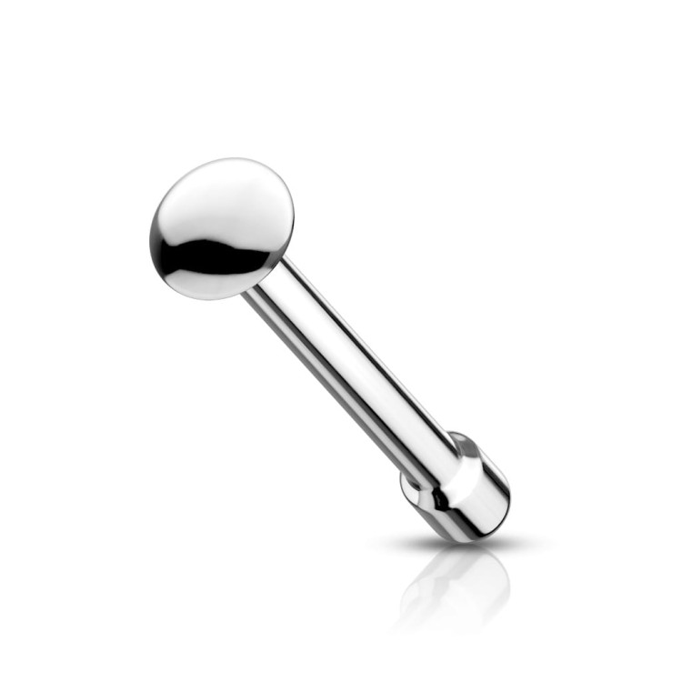 Kolczyk do nosa piercing kulka 8mm 0,8mm nostrill