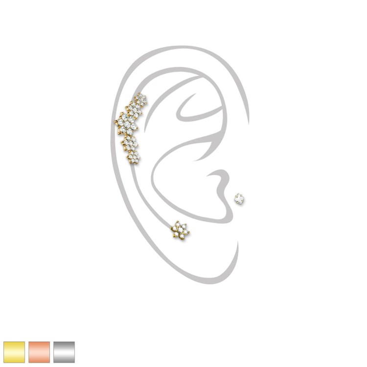 jak mierzymy nausznicę Kolczyki do uszu chrząstki helix TRAGUS piercing sklep