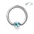 turkusowe kółko nostril stal chirurgiczna kolczyk do chrząstki septum helix nosa piercing