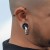 Czarny kolczyk męski do ucha industrial sklep piercing