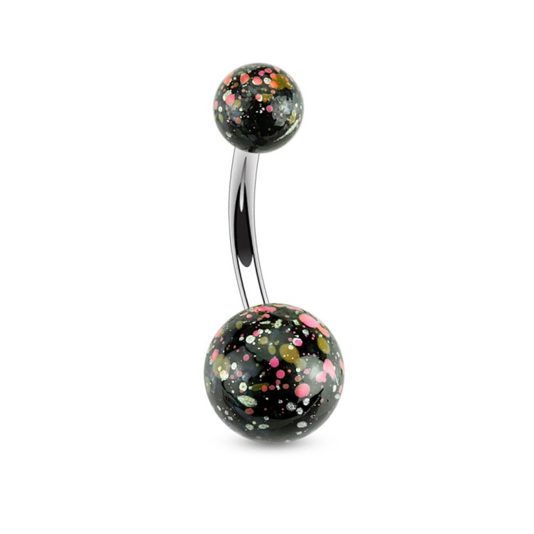 czarny kolczyk do brzucha pępka piercing sklep