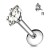 srebrny stal chirurgiczna 316l Kolczyk labret do chrząstki helix w uchu rook conch