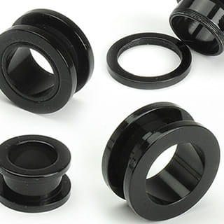 tunel 19mm akrylowy czarny Olsztyn plug