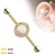 industrial kryształki opal helix stal chirurgiczna kolczyk do ucha piercing przebijanie studio olsztyn