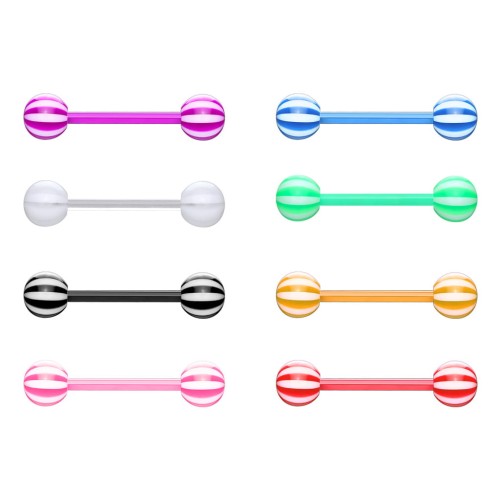 do JĘZYKA Kolczyk paski