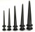 8mm czarny plug prosty rozpychacze do uszu
