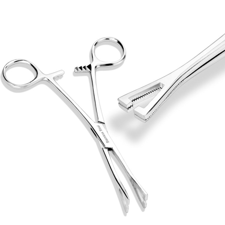 Szczypce do przekłuwania ciała trójkątne piercing stal chirurgiczna olsztyn