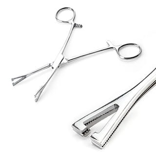 szczypce trójkątne do przekłuwania do jezyka septum piercing
