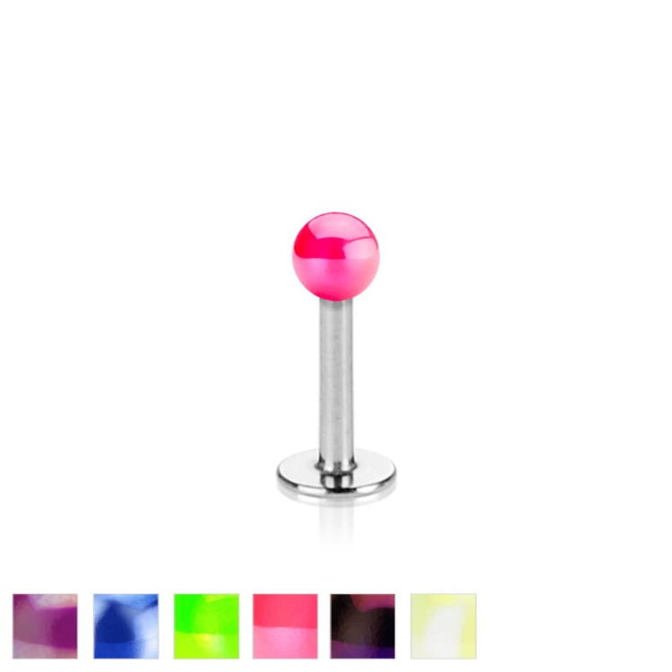 Kolczyk do wargi chrząstki w uchu helix tragus stal chirurgiczna 316L