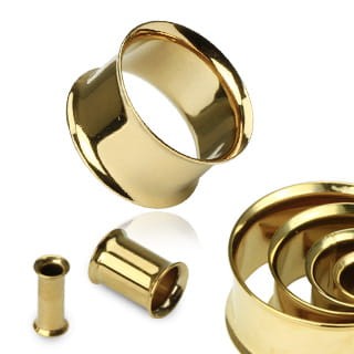 tunel do ucha 3mm pozłacany piercing olsztyn