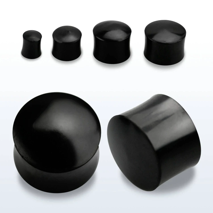 drewniany plug czarny 6mm 8mm 10mm 12mm 14mm organiczny z drewna 