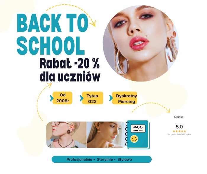 Promocja piercing studio Olsztyn - przekłucie i sklep stacjonarny