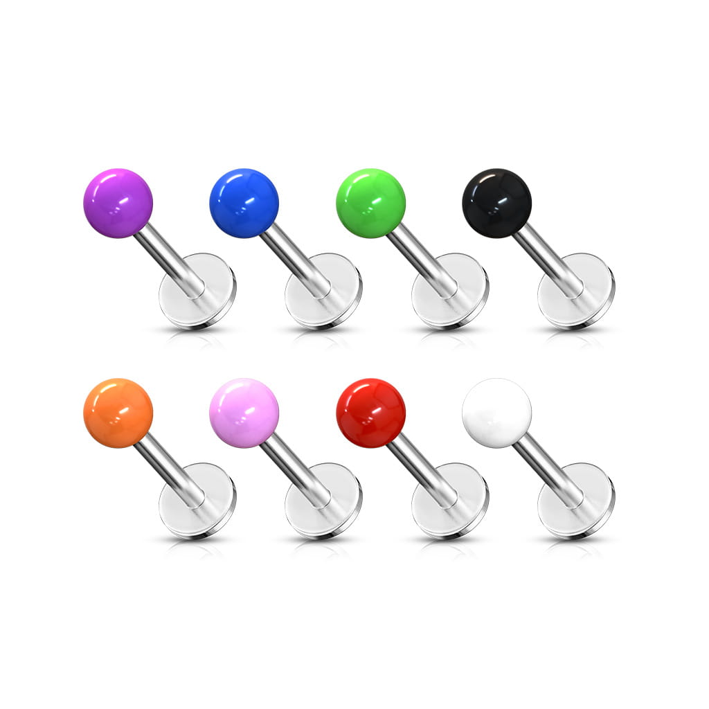 Kolczyk do Brody wargi uszu kulki  kolorowe helix lobe rook piercing