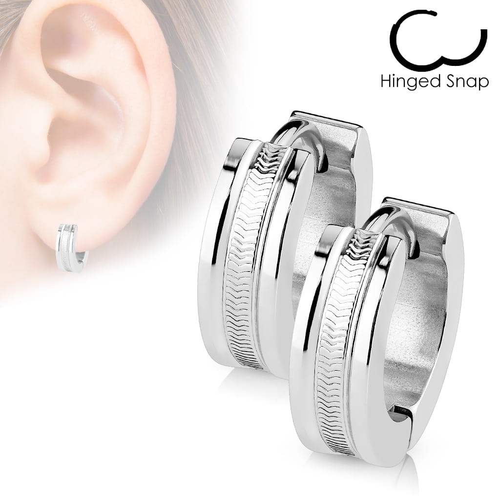 sklep z kolczykami Modne Srebrne Kolczyki do uszu kółka ze Stali Nierdzewnej