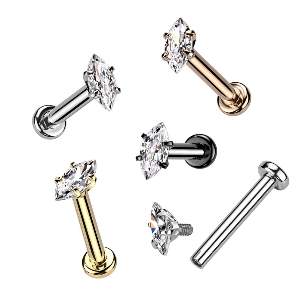 labret kolczyk do chrząstki ucha helix, rook, conch lobe