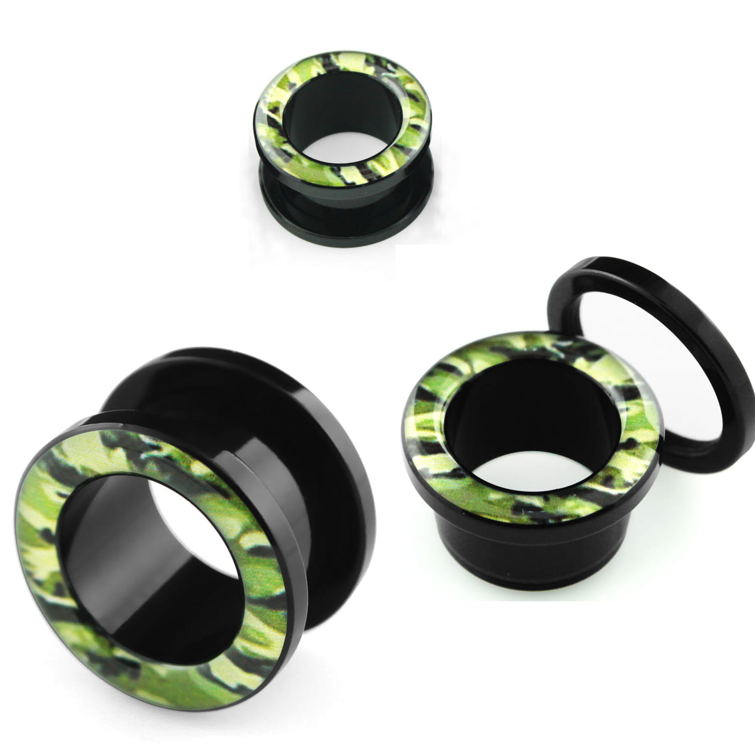 Tunel do ucha moro 6–16mm | Akrylowy piercing z gwintem