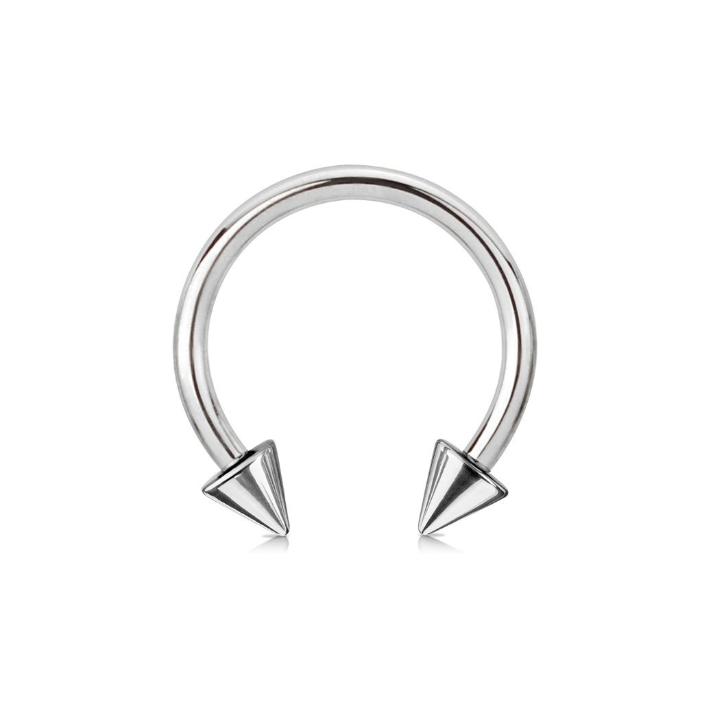 PODKOWA kolczyk Stożek septum podkówka piercing smiley