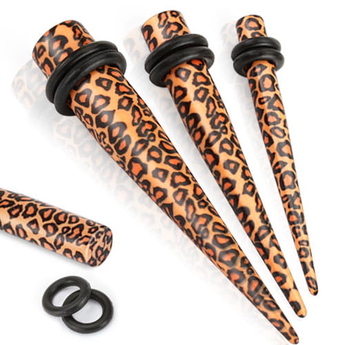 brązowy 10mm plug prosty rozpychacz 